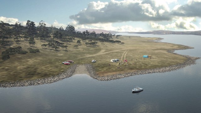 Artist impression of Tantangara Reservoir - rehabilitated full supply level optimised for recreational use